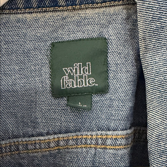 Wild Fable Distressed Denim Jacket - Picture 3 of 4
